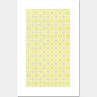 Geometric Euphoria Yellow Pattern Posters and Art